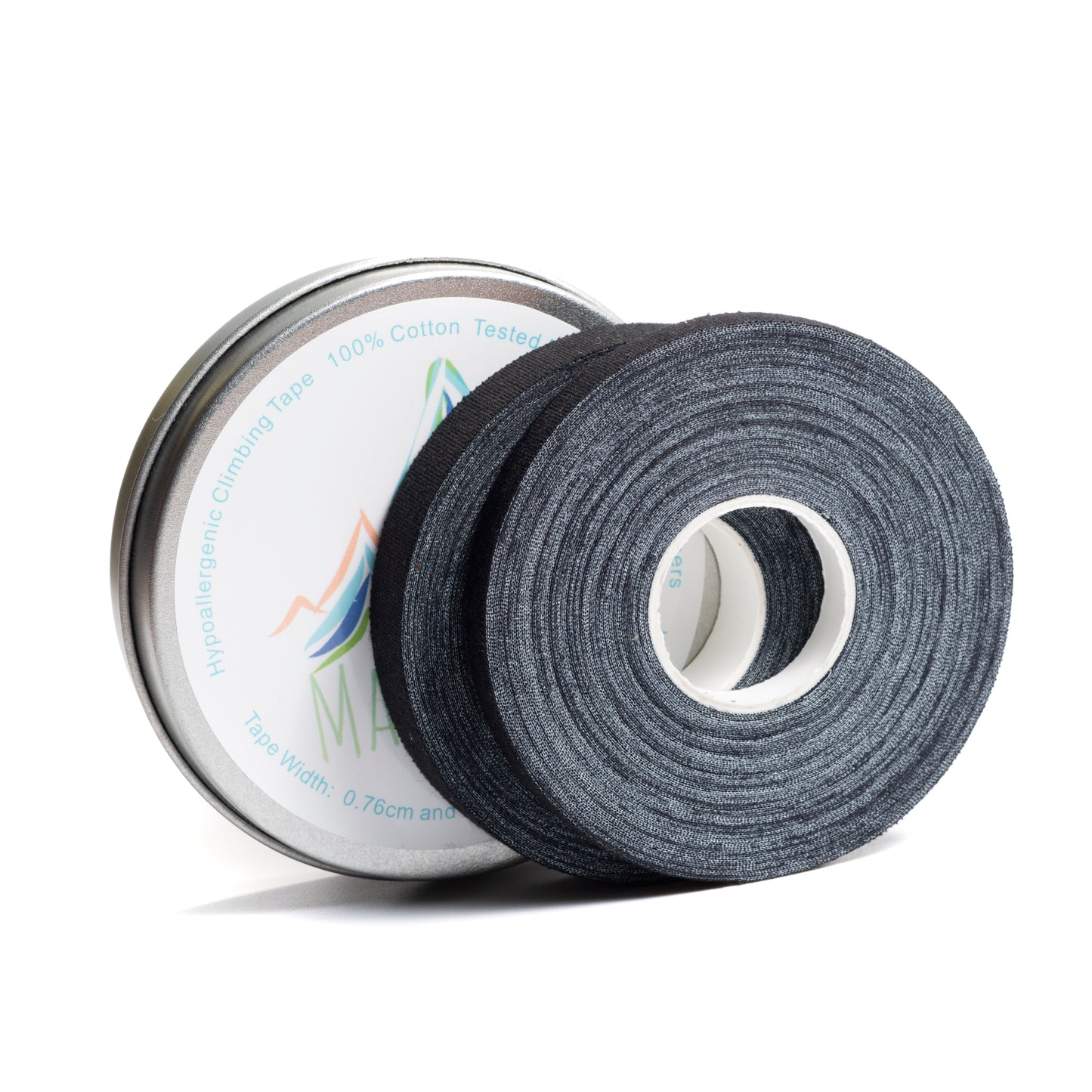 Rock Climbing Finger Tape 100% Cotton Hypoallergenic X2 Sports Rolls (0.76cm & 1.27cm)