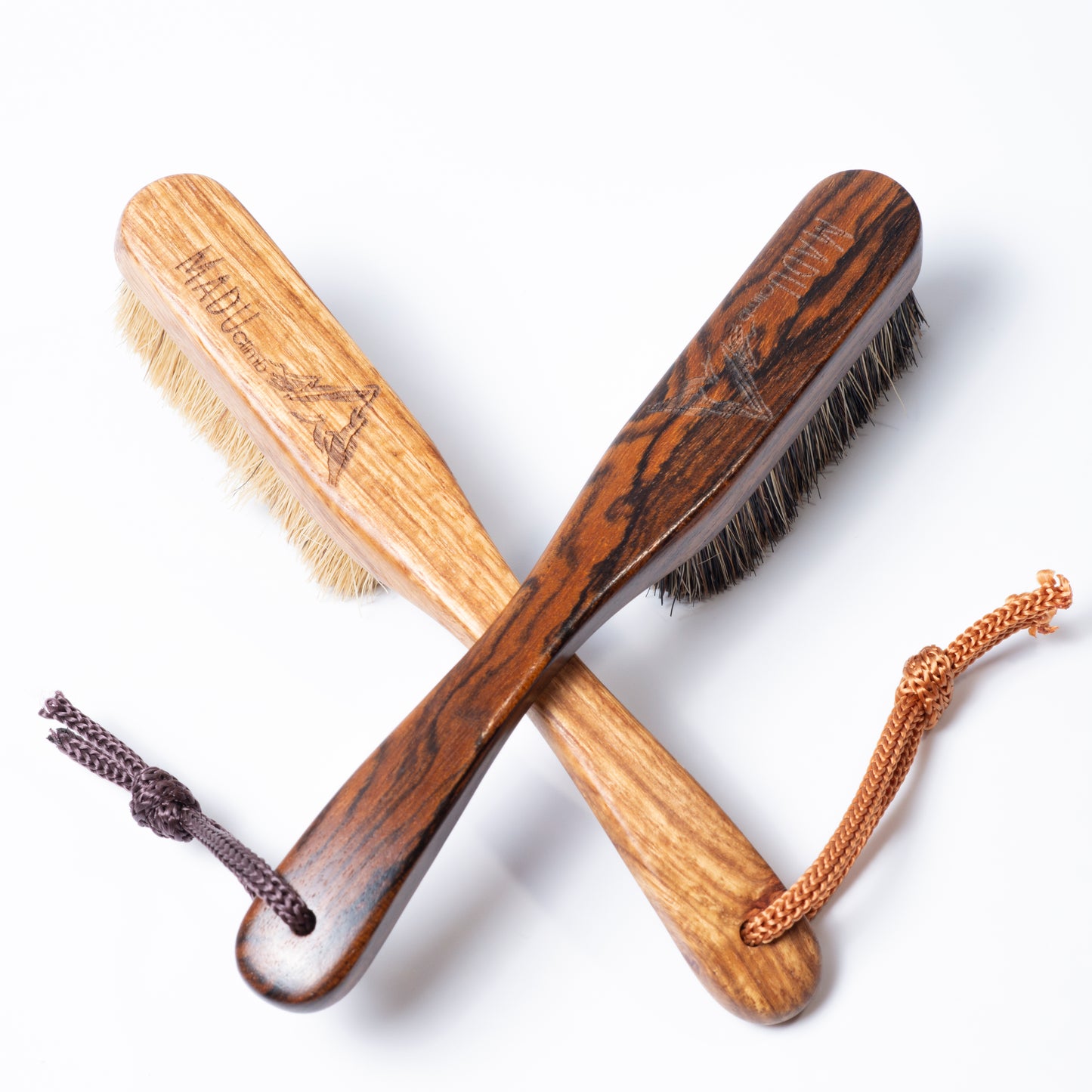 Premium Boar's Hair Rose Wood Rock Climbing brush (Dark)