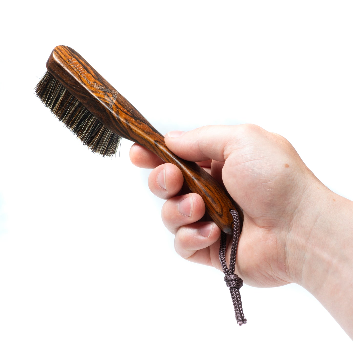 Premium Boar's Hair Rose Wood Rock Climbing brush (Dark)
