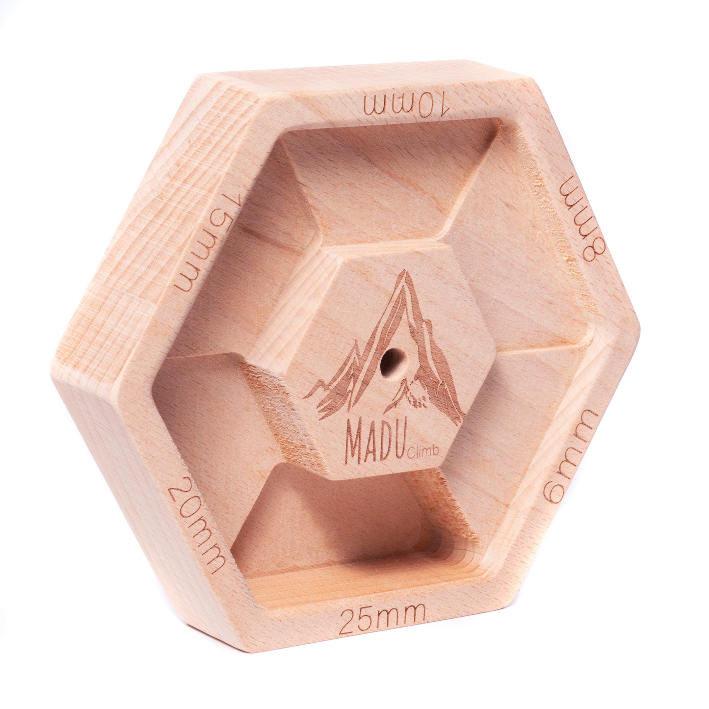 Portable Hexagon Finger Board Six Unique Hardwood Edge's ( 2 Piece )