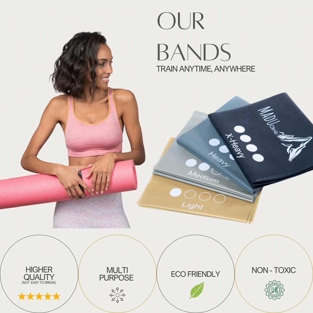 Shoulder Warm up & Rehabilitation Resistance Bands made from Natural Latex