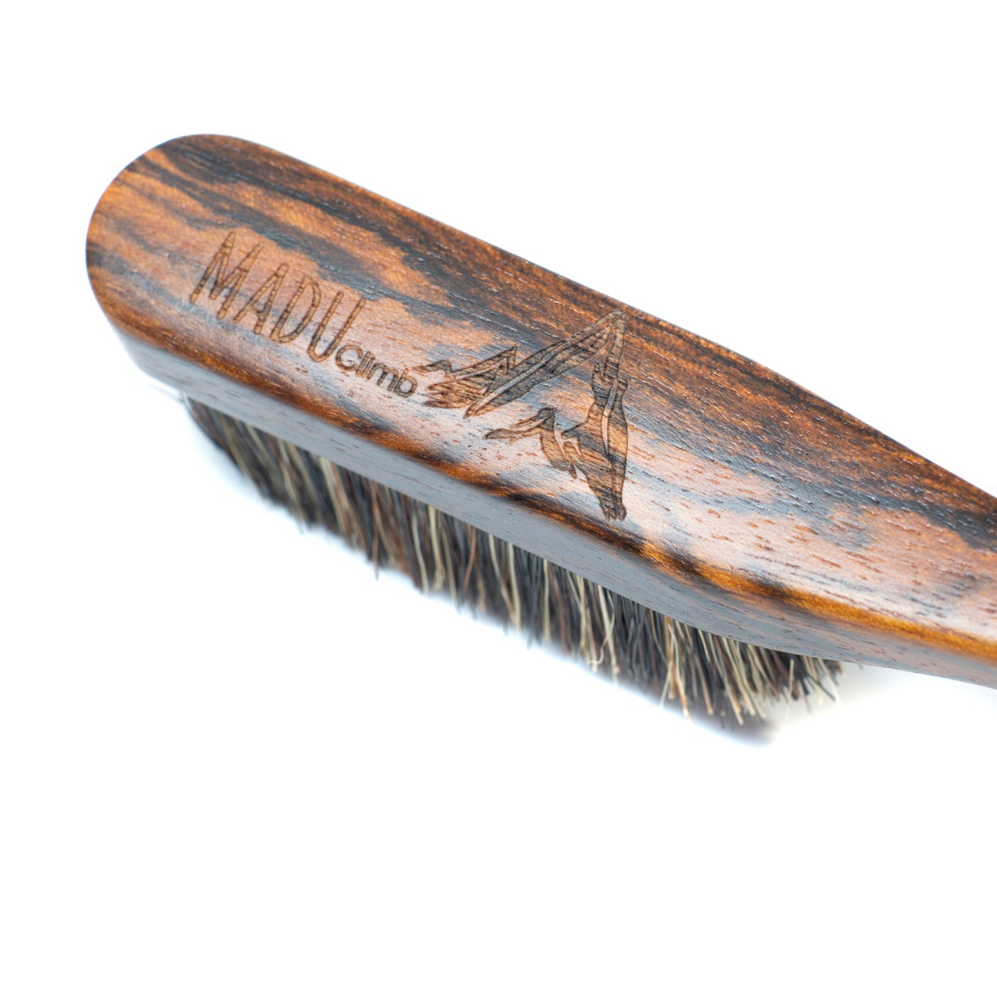 Premium Boar's Hair Rose Wood Rock Climbing brush (Dark)