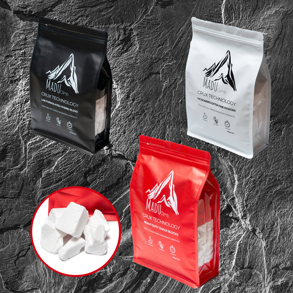 CruxTech Heavy Duty Chalk Blocks (100% Magnesium Carbonate)