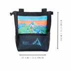 Large Climbing Chalk Bucket Bag Water Colour Art Work