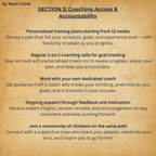 A+  Rock Climbing Specific Training Programme, customized to fit your unique needs and schedule, with your own personal coach guiding you every step of the way.