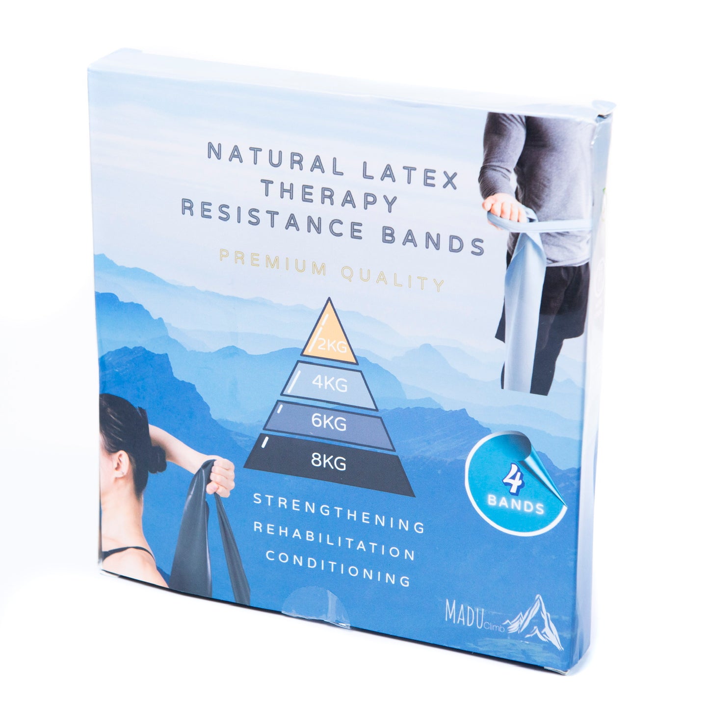 Shoulder Warm up & Rehabilitation Resistance Bands made from Natural Latex