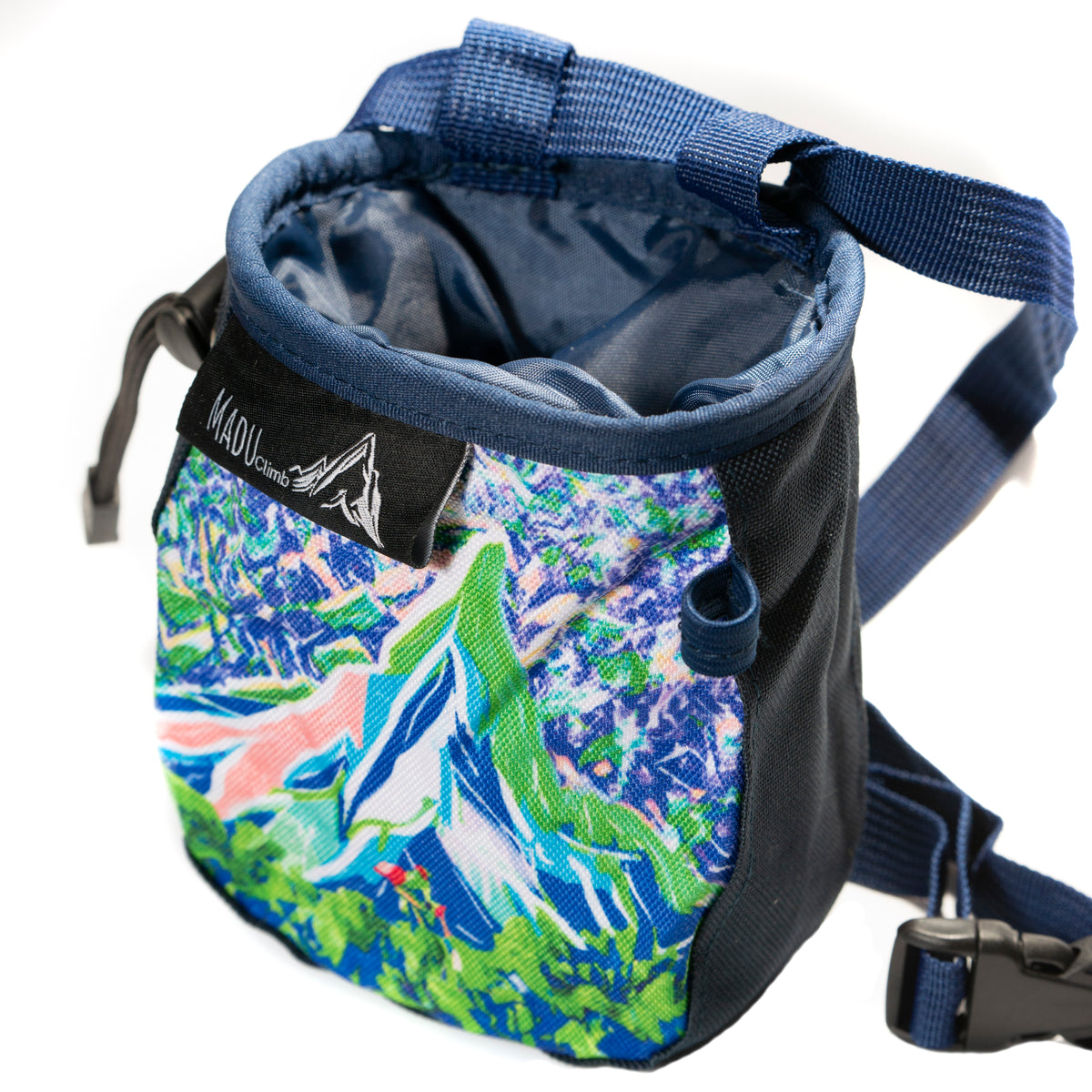 Colourful Sport Climbing Chalk Bag Watercolour Artwork