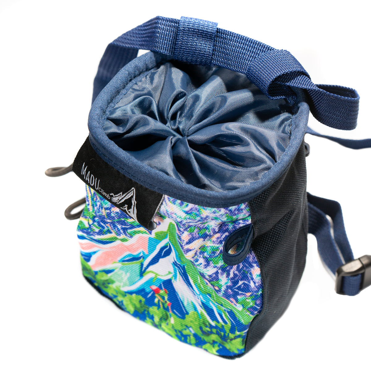 Colourful Sport Climbing Chalk Bag Watercolour Artwork