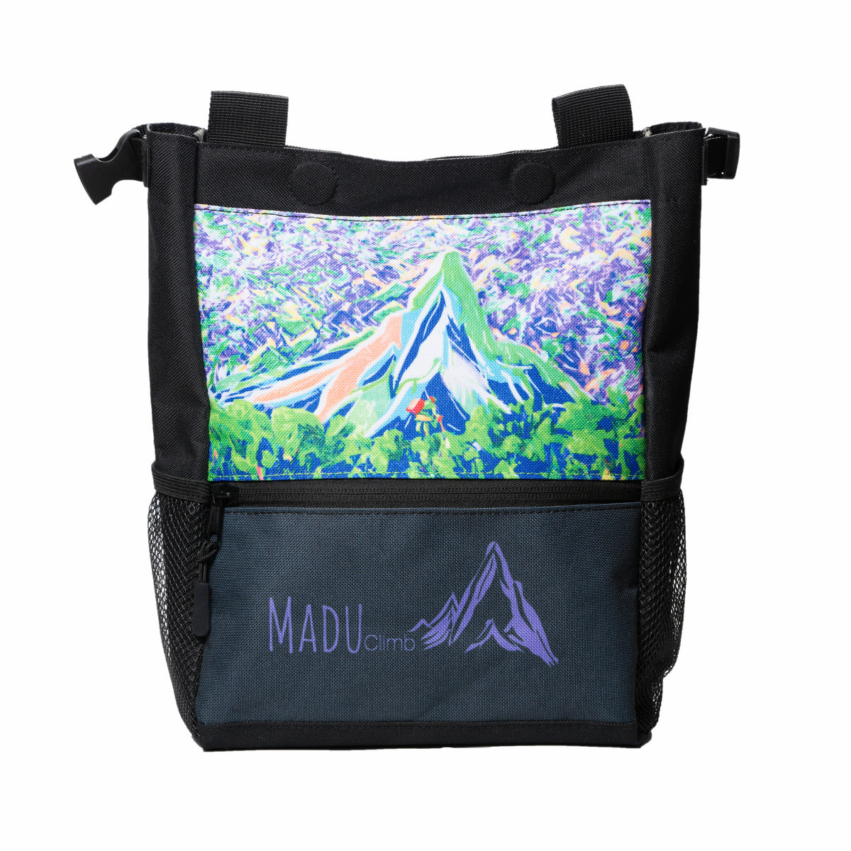 Large Climbing Chalk Bucket Bag Water Colour Art Work