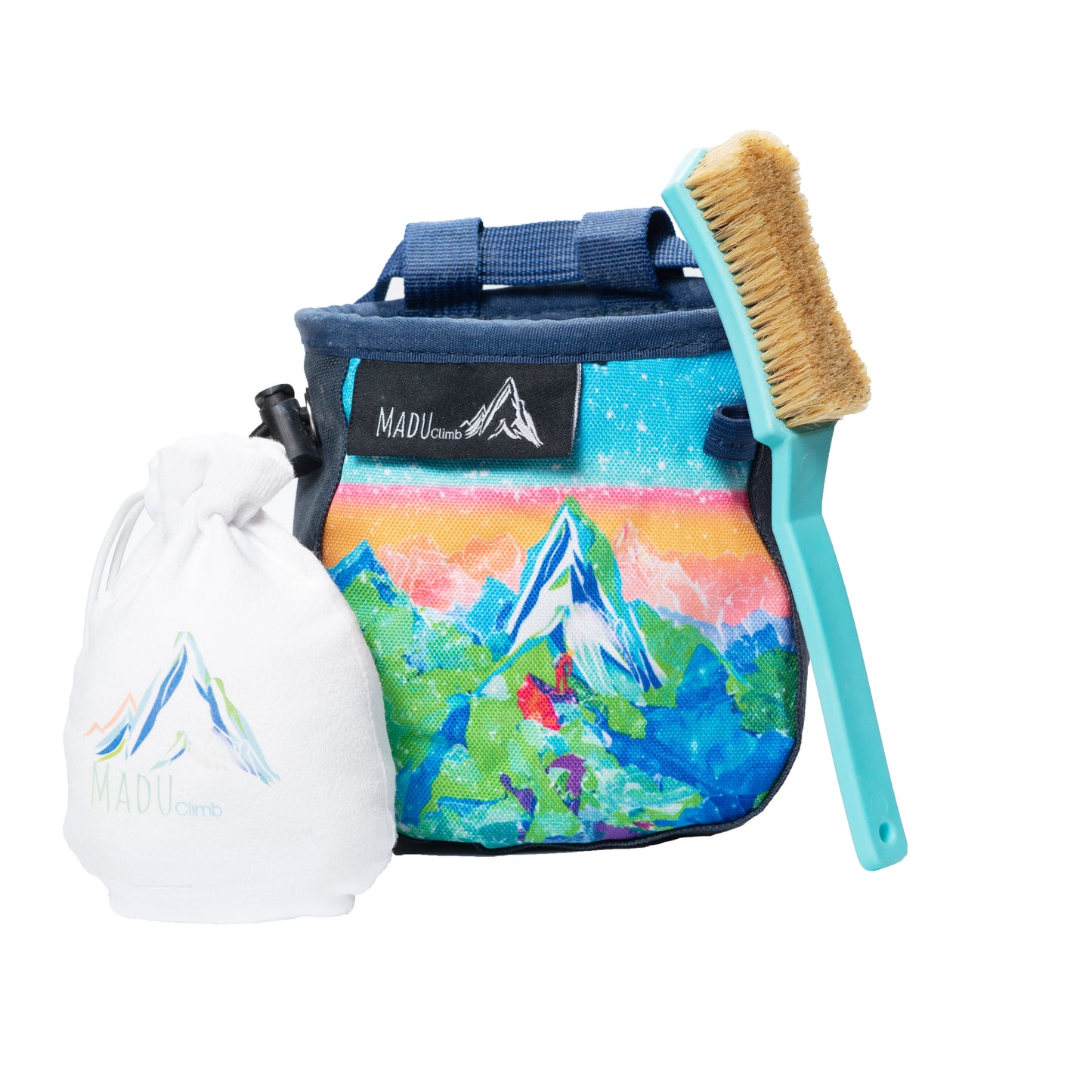 Sport Climbing Chalk Bag Watercolour Artwork