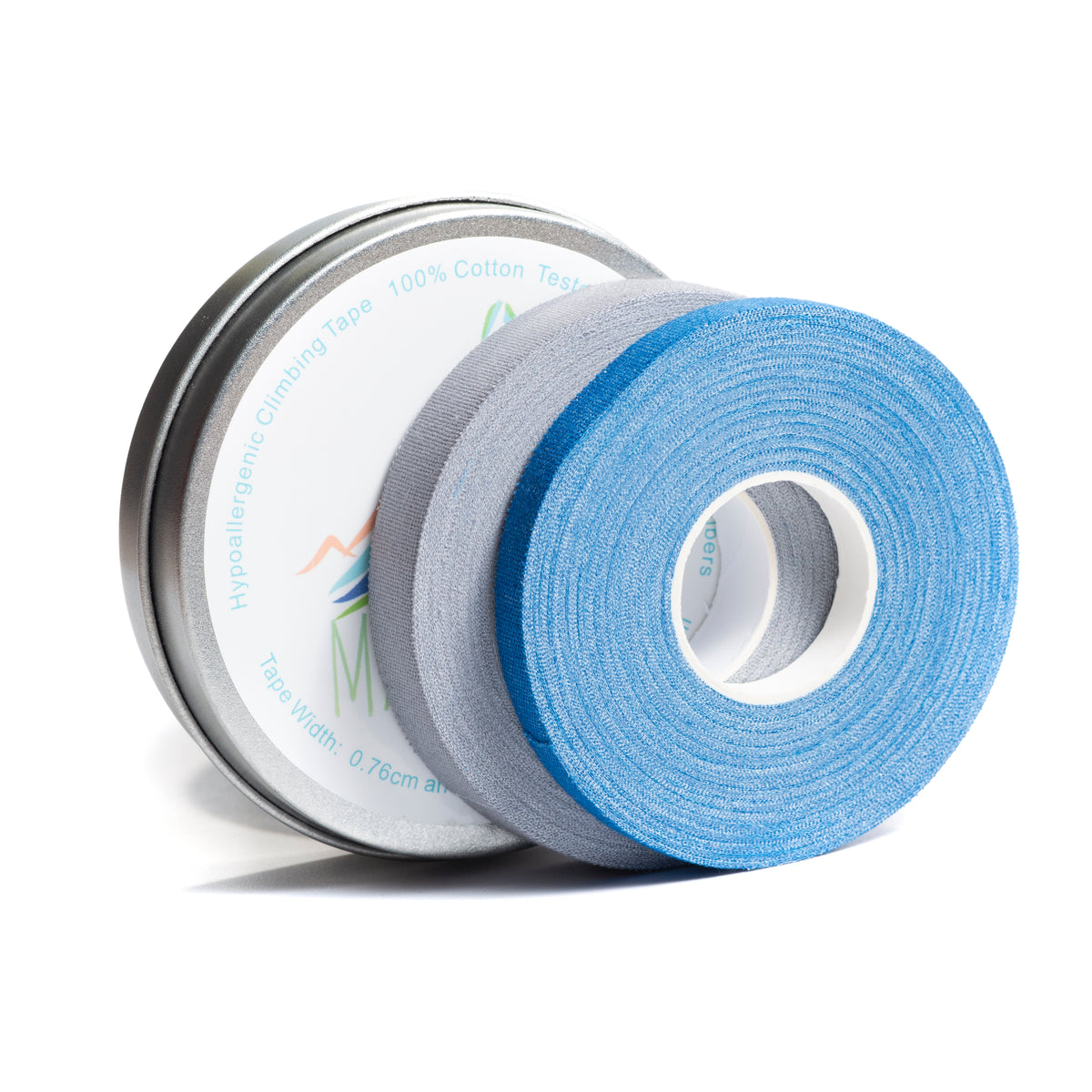 Rock Climbing Finger Tape 100% Cotton Hypoallergenic X2 Sports Rolls (0.76cm & 1.27cm)