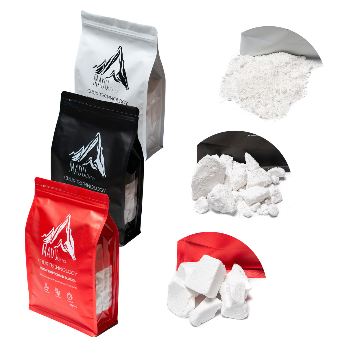 CruxTech Heavy Duty Chalk Blocks (100% Magnesium Carbonate)