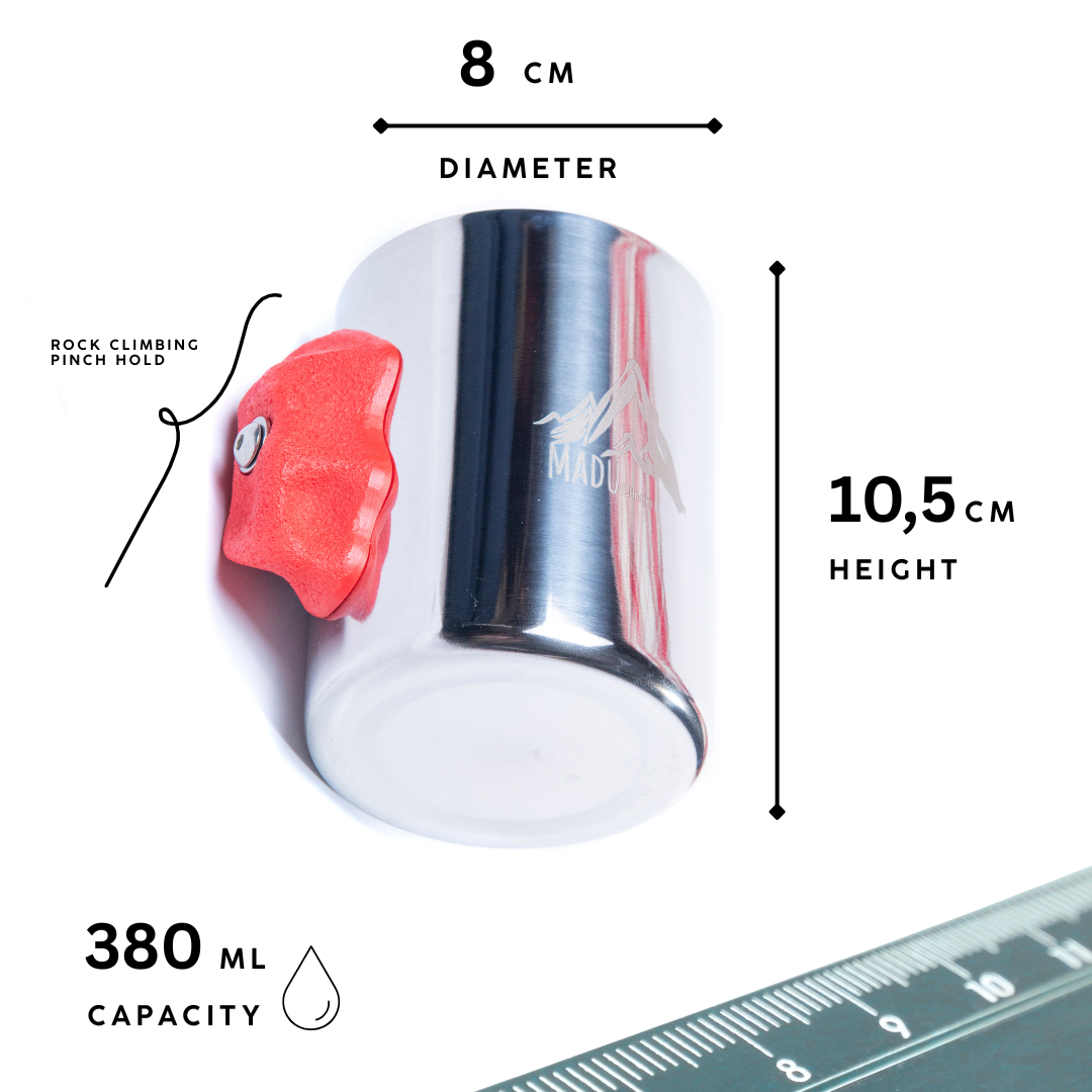 Madu Climb - Adventure Grip Stainless Steel Camping Cup