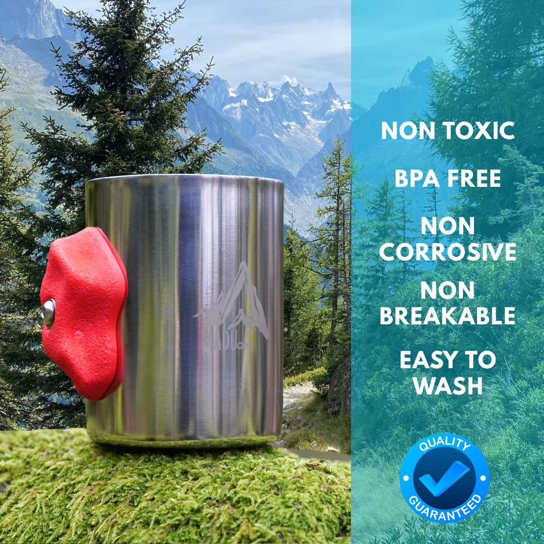 Madu Climb - Adventure Grip Stainless Steel Camping Cup