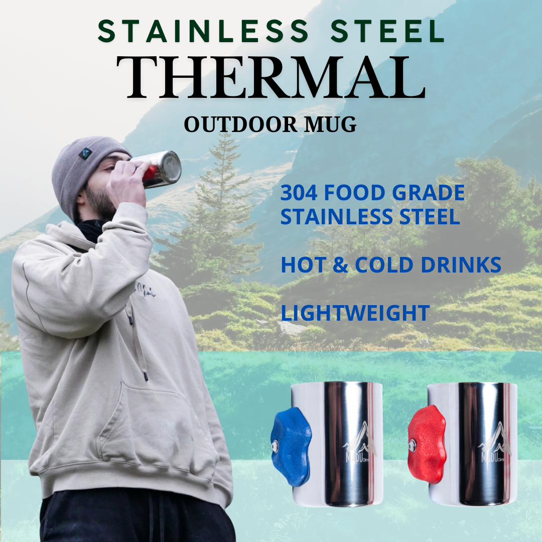 Madu Climb - Adventure Grip Stainless Steel Camping Cup