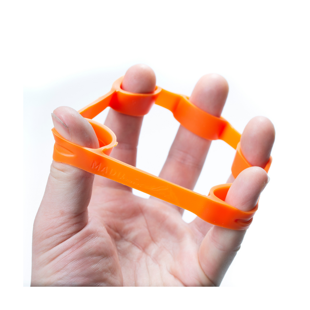 Finger Resistance Band Extensor Three Levels + Two Extra Acupressure Massage Rings