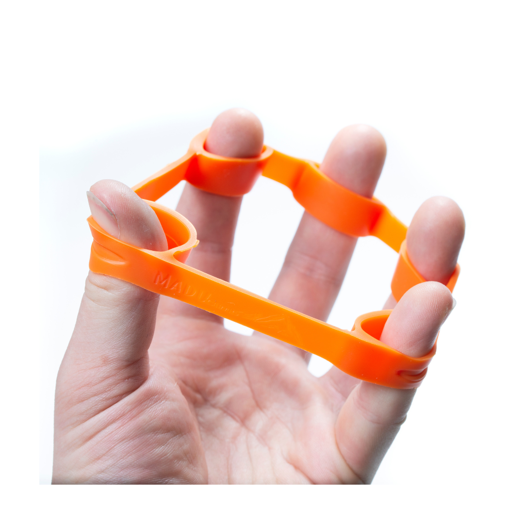 Finger Resistance Band Extensor Three Levels + Two Extra Acupressure Massage Rings