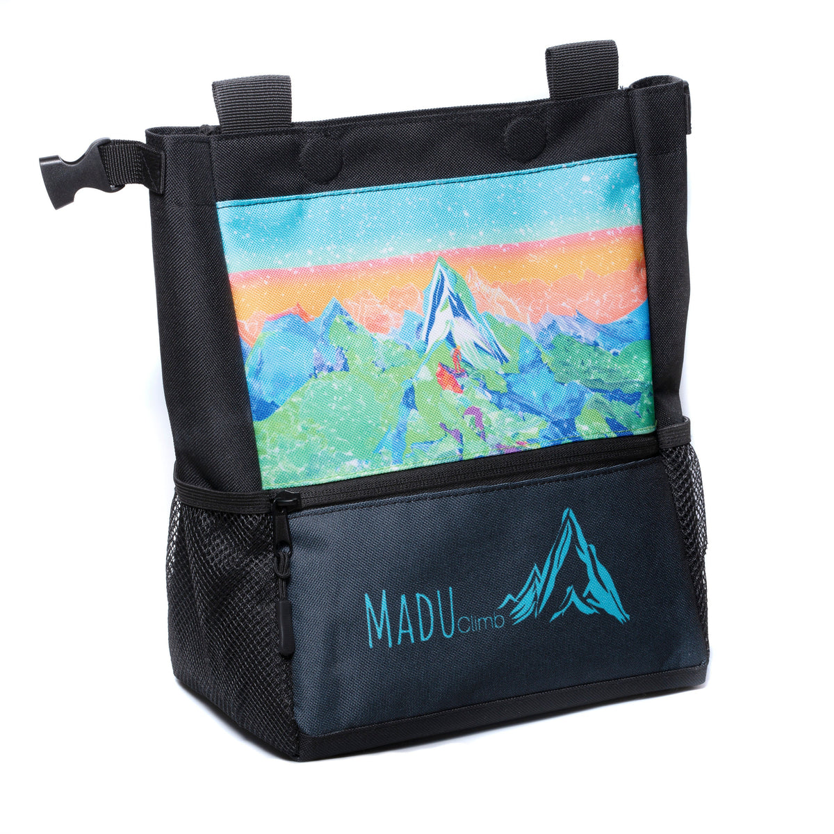 Large Climbing Chalk Bucket Bag Water Colour Art Work
