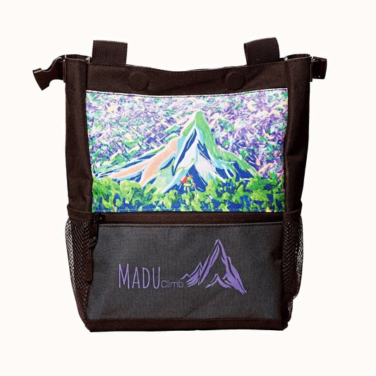 Large Climbing Chalk Bucket Bag (Purple Art Work)