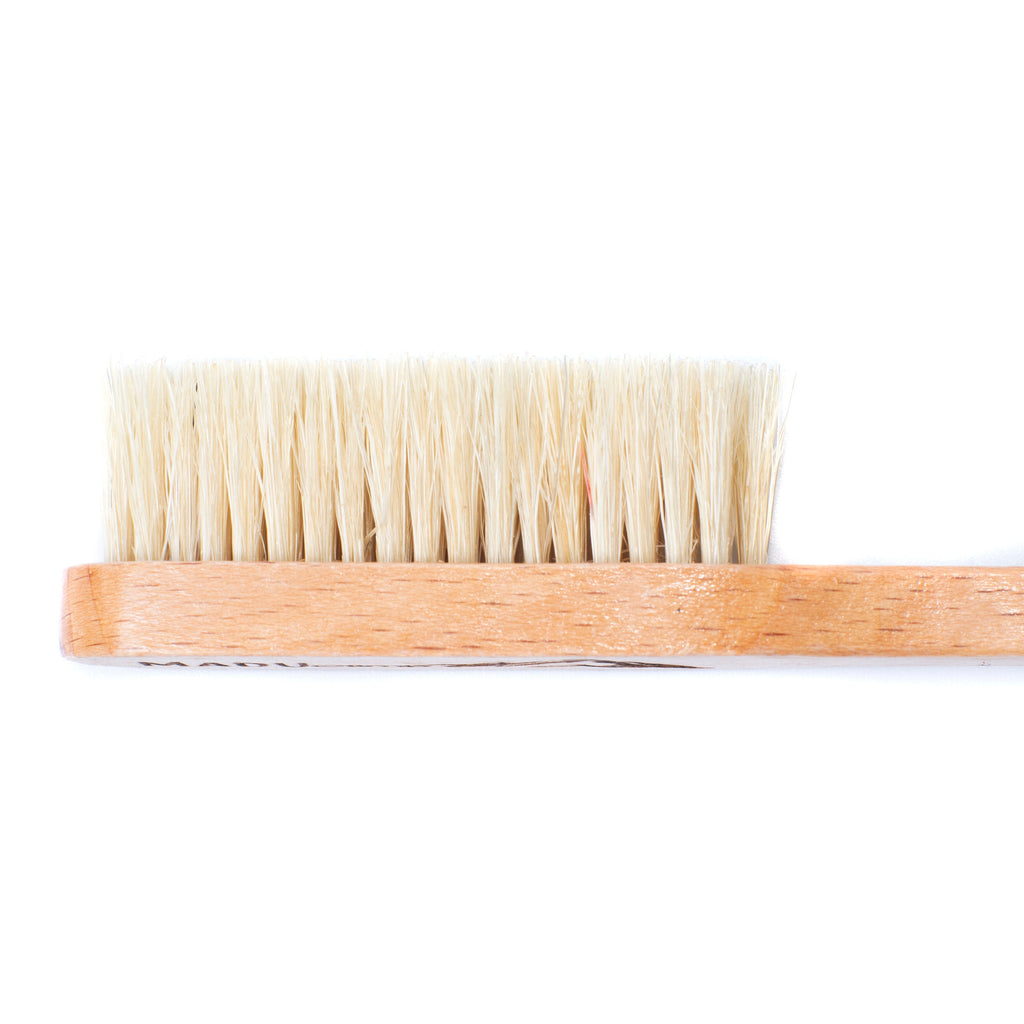 Boar’s Hair Precision Rock Climbing Brush with a Built-In Skin File