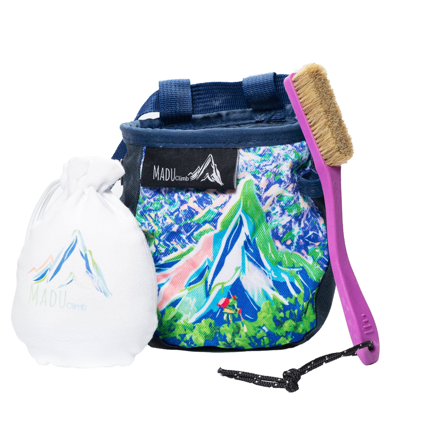 Sport Climbing Chalk Bag Watercolour Artwork