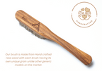 Premium Boar's Hair Rose Wood Rock Climbing brush