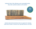 Premium Boar's Hair Rose Wood Rock Climbing brush
